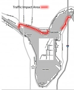 Brooks Traffic Impact map